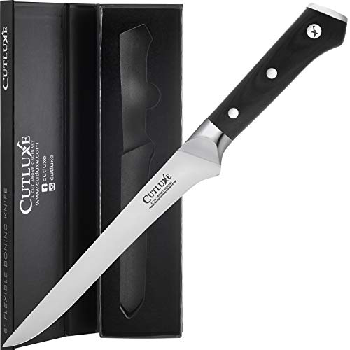 Commercial Chef Knife Japanese 8 inch High Carbon German Stainless Steel  with Ergonomic Pakkawood Handle - Full